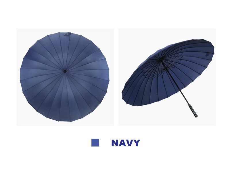 24-Rib Umbrella with Carrying Cover - Arc 130CM NAVY