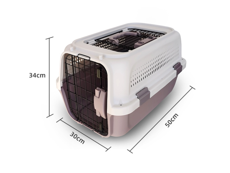 50CM SKYLIGHT PINK  - Dog/Cat Airline Travel Cage/Carrier