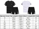 NZ-3XL-Mens 2 Piece Outfit Sport Set Short Sleeve Summer Leisure Short Thin Sets