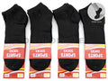 (12 Pairs) Thin Ankle Socks - BLACK - M7-11/ W9-13