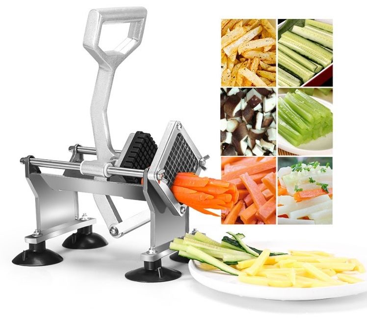 French Fries/Chips Vegetable/Fruit Strip Maker with 4 Blades