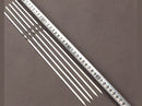 100pcs Stainless Steel Barbecue BBQ Grilling Kabob Kebab Flat Skewers Needle Too