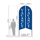 'VACANCY' 3.4m Ground Drill/SET Commercial Feather Banner Flag