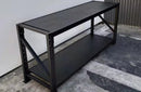BLACK - Heavy Duty Shelves / Workbench - 90X200X60CM